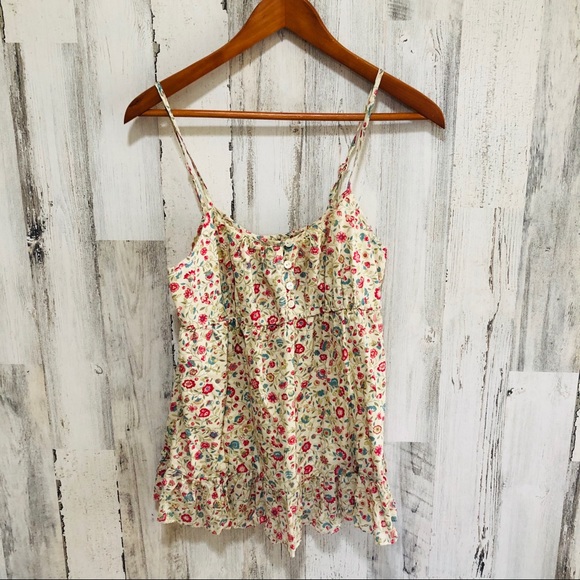 GAP Tops Gap Floral Tank Top Poshmark